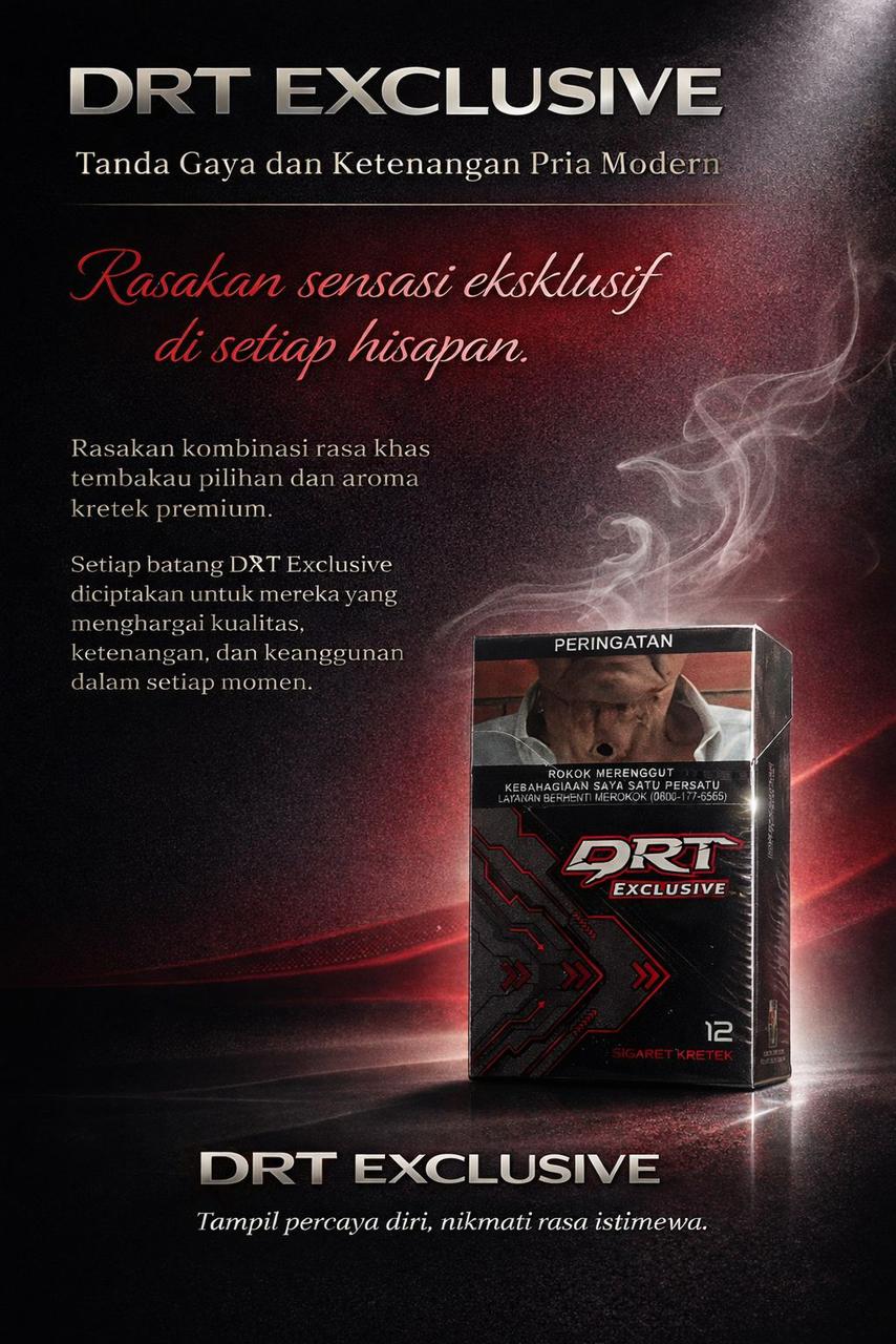 Rokok Rover Rokok Kretek DRT Exclusive Tampil dengan Desain Elegan dan Berkelas
